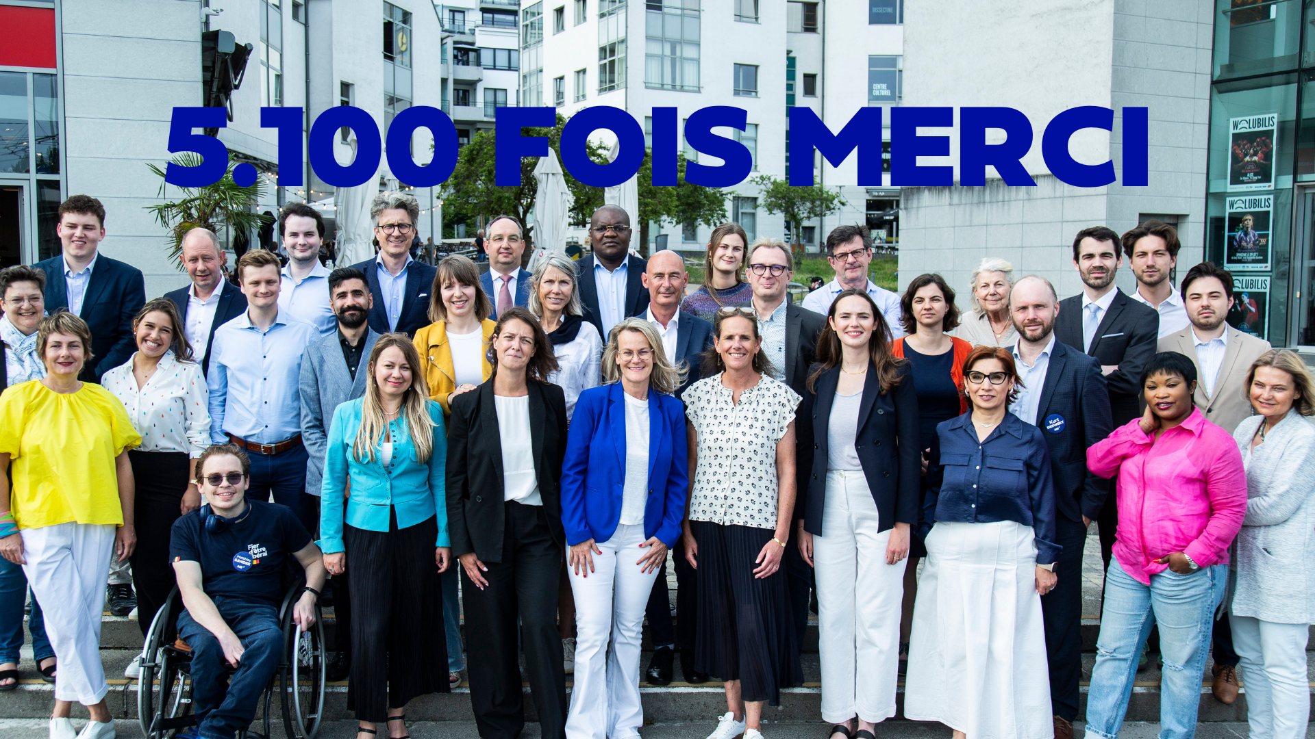 Merci aux électeurs pour leur soutien à la liste MR+ !